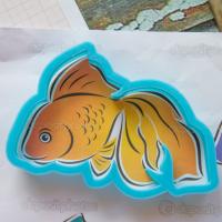 резак пластиковый для печенья золотая рыбка 11см фото